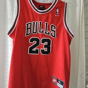 Nike Bulls 23 Red Basketball Jersey